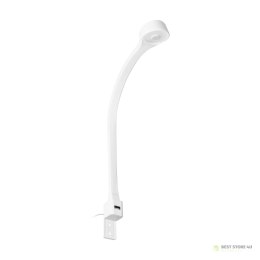 TEO lampka nocna LED, 1,8/7,5W, 90lm, 4000K, z USB, biała