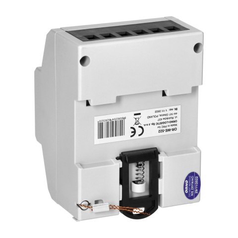 1-fazowy wskaźnik zużycia energii elektrycznej, 80A, 3 moduły, DIN TH-35mm