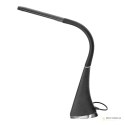 DOLOMIT LED 5W, lampka biurkowa z budzikiem, 400lm, 4000K, czarna