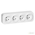 Gniazdo poczwórne ToDo 2P+Z IP20, 16A, 230V AC, biały, 8 sztuk