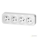 Gniazdo poczwórne ToDo 2P+Z IP20, 16A, 230V AC, biały, 8 sztuk