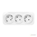 Gniazdo potrójne ToDo 2P+Z Schuko IP20, 16A, 230V AC, biały, 10 sztuk