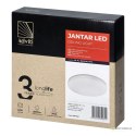 JANTAR LED 18W, plafon oświetleniowy, 1880lm, IP54, 4000K, klosz PC