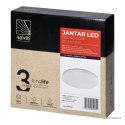 JANTAR LED 18W, plafon z mikrofalowym czujnikiem ruchu, 1880lm, IP54, 4000K, klosz PC