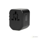 Podróżny adapter do gniazdek Go World USA/UK/EURO/AUS (USB 5V,2,4A)