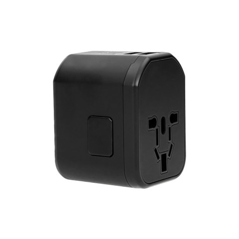 Podróżny adapter do gniazdek Go World USA/UK/EURO/AUS (USB 5V,2,4A)