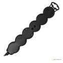 Przedłużacz 5-krotny 2P+Z, z wyłącznikiem, 3m H05VV-F 3x1,5mm2, Imax=16A, płaska wtyczka, czarny