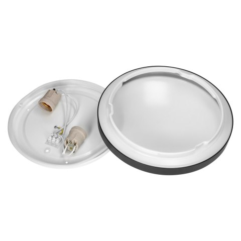 SELENE plafon 2xE27, max. 2x60W, IP54, czarny