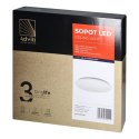 SOPOT LED 24W, plafon oświetleniowy, 2565lm, IP20, 4000K, klosz PVC