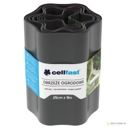 Obrzeże ogrodowe 25cm x 9m Cellfast grafitowe