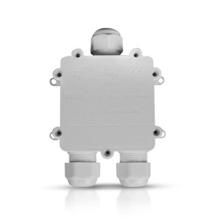 Puszka Złączka Mufa Hermetyczna 4x5Pin Biała Trójnik 0.5-2,5mm2 Średnica przewodu 8-12mm IP68 V-TAC VT-870