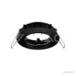 Oczko V-TAC GU10 Okrągłe Ruchome Czarne VT-779-BL