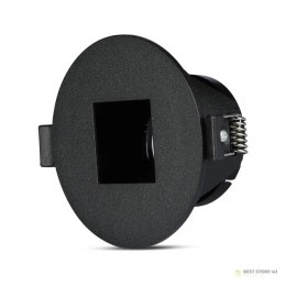 Oczko V-TAC GU10 Okrągłe z kwadratem Czarne VT-883-B 3 Lata Gwarancji