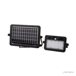 Projektor LED Solarny V-TAC 10W USB Czarny IP65 VT-788-10 4000K 1100lm