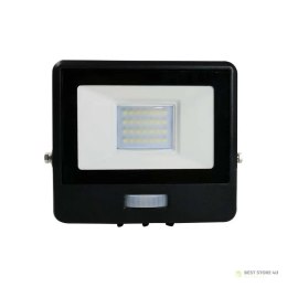 Projektor LED V-TAC 10W SAMSUNG CHIP Czujnik Ruchu Czarny Z MUFĄ VT-118S 6500K 735lm 5 Lat Gwarancji