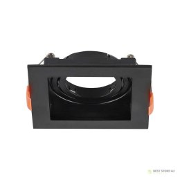 Oczko V-TAC GU10 Wpuszczane Kwadrat Czarne VT-933-B 3 Lata Gwarancji