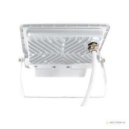 Projektor LED V-TAC 50W SAMSUNG CHIP Czujnik Ruchu Biały Przewód 1M VT-158S-1 4000K 4000lm 5 Lat Gwarancji