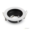Oczko V-TAC Aluminiowe GU10 Okrągłe Białe/Czarne VT-781RD-WH
