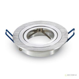 Oczko V-TAC Aluminiowe Odlew 1xGU10 Okrągłe Aluminium Szczotkowane VT-782RD-AB