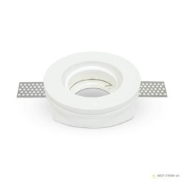 Oczko V-TAC GIPS GU10 Wpuszczane Okrągłe fi.100 Białe VT-771