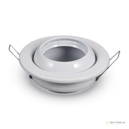 Oczko V-TAC GU10 Okrągłe Regulowany Kąt Białe VT-780-WH