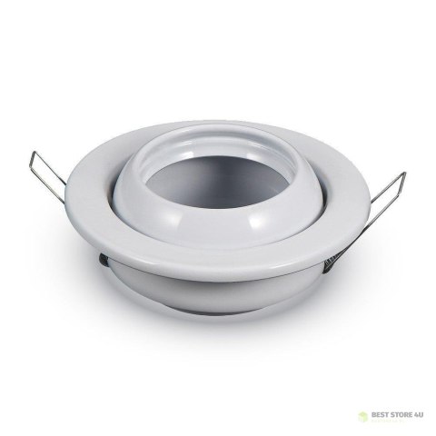 Oczko V-TAC GU10 Okrągłe Regulowany Kąt Białe VT-780-WH Oczko V-TAC GU10 Okrągłe Regulowany Kąt Białe VT-780-WH