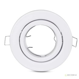 Oczko V-TAC GU10 Okrągłe Ruchome Białe VT-7227RD-WH