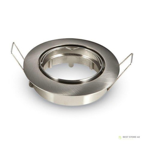Oczko V-TAC GU10 Okrągłe Ruchome Satyna VT-779-SN-RD