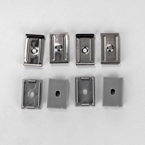 Profil Aluminiowy V-TAC 2mb Anodowany, Klosz Mleczny, Na dwie taśmy VT-8118 5 Lat Gwarancji