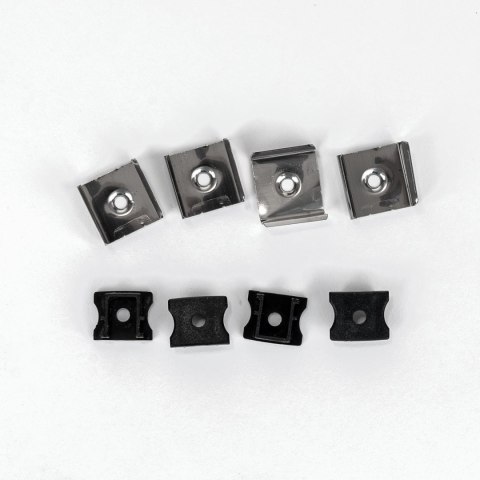 Profil Aluminiowy V-TAC 2mb Czarny, Klosz Czarny VT-8110