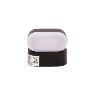 Kinkiet Ścienny V-TAC 6W LED Czarny IP65 Obrotowy 350st VT-816 3000K 722lm