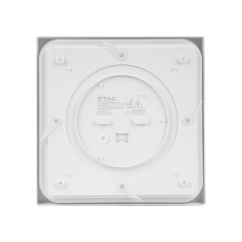 Plafon V-TAC 24W LED Kwadrat IP44 30x30cm Biały VT-8624W-SQ 6500K 2400lm