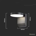 Projektor Oprawa Elewacyjna V-TAC 17W LED Okrągła Czarna IP65 VT-11020 3000K 2520lm