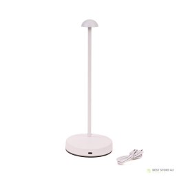 Lampka Biurkowa Nocna V-TAC 3W LED 29cm Ładowanie USB Ściemnianie Biała VT-1073 3000K-6000K 130lm