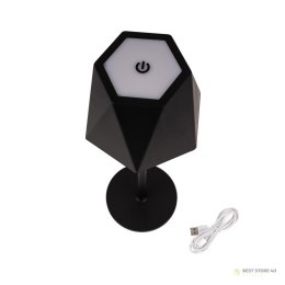 Lampka Biurkowa Nocna V-TAC 4W LED 37cm Ładowanie USB Ściemnianie Czarna VT-1034 3000K-6000K 150lm