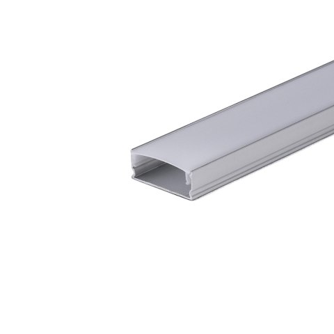 Profil Aluminiowy V-TAC 2mb Anodowany, Klosz Mleczny, Cienkościenny VT-8113