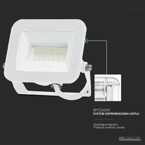 Projektor LED V-TAC 30W SAMSUNG CHIP PRO-S Biały VT-44030 6500K 2505lm 5 Lat Gwarancji Projektor LED V-TAC 30W SAMSUNG CHIP PRO-S Biały VT-44030 6500K 2505lm 5 Lat Gwarancji