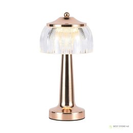 Lampka Biurkowa Nocna V-TAC 1W LED 26cm Ładowanie USB Ściemnianie Złota VT-1048 3000K-6000K 55lm