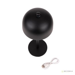 Lampka Biurkowa Nocna V-TAC 3W LED 30cm Ładowanie USB Ściemnianie Czarna VT-1052 3000K-6000K 200lm