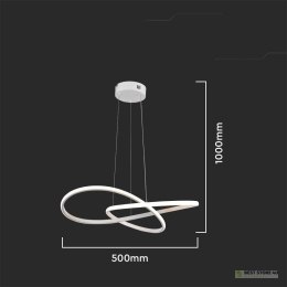 Oprawa Zwieszana V-TAC 20W LED Biała VT-7799 3000K 2540lm