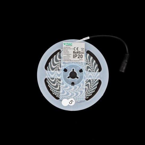 Taśma LED V-TAC SMD2835 600LED 24V IP20 2xPCB Szerokość 3mm VT-2835 4000K 800lm