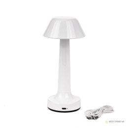Lampka Biurkowa Nocna V-TAC 2W LED 23cm Ładowanie USB CCT Ściemnianie Biała VT-7566 3000K-6000K 40lm