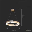 Oprawa Zwieszana V-TAC 13W LED Drewno VT-7828 4000K 4000lm