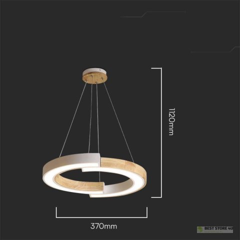 Oprawa Zwieszana V-TAC 13W LED Drewno VT-7828 4000K 4000lm Oprawa Zwieszana V-TAC 13W LED Drewno VT-7828 4000K 4000lm