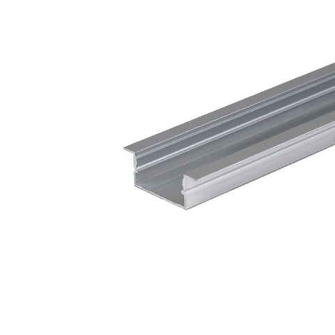 Profil Aluminiowy V-TAC 2mb Anodowany, Klosz Mleczny, Wpuszczany, Na dwie taśmy VT-8203