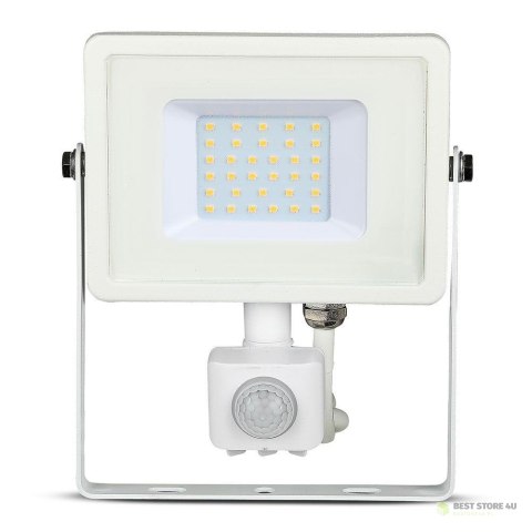 Projektor LED V-TAC 30W SAMSUNG CHIP Czujnik Ruchu Funkcja Cut-OFF Biały VT-30-S-W 4000K 2400lm 5 Lat Gwarancji Projektor LED V-TAC 30W SAMSUNG CHIP Czujnik Ruchu Funkcja Cut-OFF Biały VT-30-S-W 4000K 2400lm 5 Lat Gwarancji