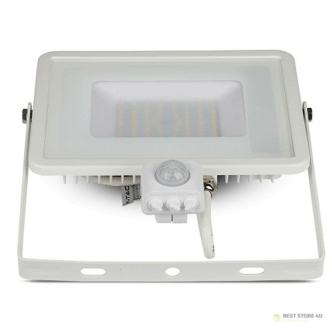 Projektor LED V-TAC 50W SAMSUNG CHIP Czujnik Ruchu Funkcja Cut-OFF Biały VT-50-S-W 3000K 4000lm 5 Lat Gwarancji Projektor LED V-TAC 50W SAMSUNG CHIP Czujnik Ruchu Funkcja Cut-OFF Biały VT-50-S-W 3000K 4000lm 5 Lat Gwarancji