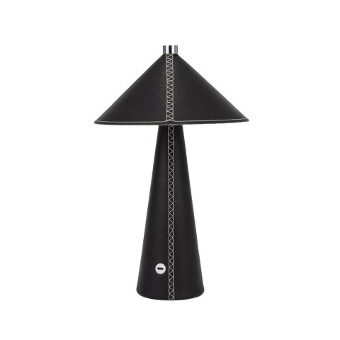 Lampka Biurkowa Nocna V-TAC 3W LED 33cm CCT Ładowanie USB-C Ściemnianie Czarna Skóra VT-10117 3000K-6000K 240lm