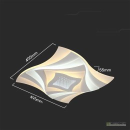 Oprawa Sufitowa V-TAC 63W LED Ściemnialna Biała Pilot VT-7734 3000K-4000K-6000K 6500lm