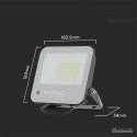 Projektor LED V-TAC 50W Czarny IP65 Pilot VT-44053 RGB+6500K 4000lm